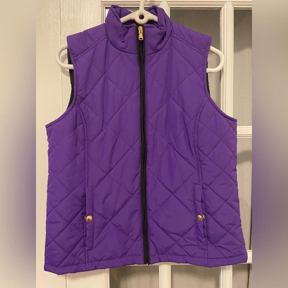 Ralph Lauren purple quilted vest